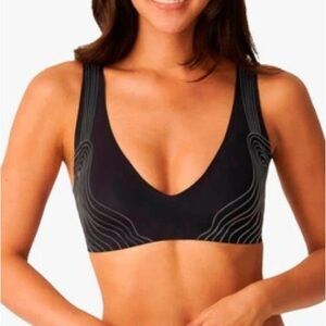 Sloggi | Black Bralette Zero Feel Soft Bra Moulded Non Wired Size Large